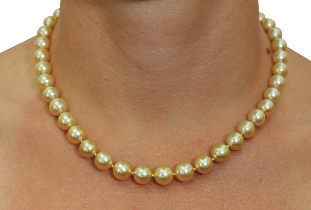 Golden South Sea Pearl Necklaces