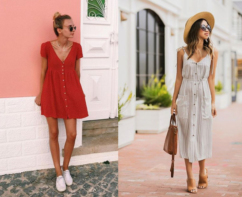 Button Down Dresses