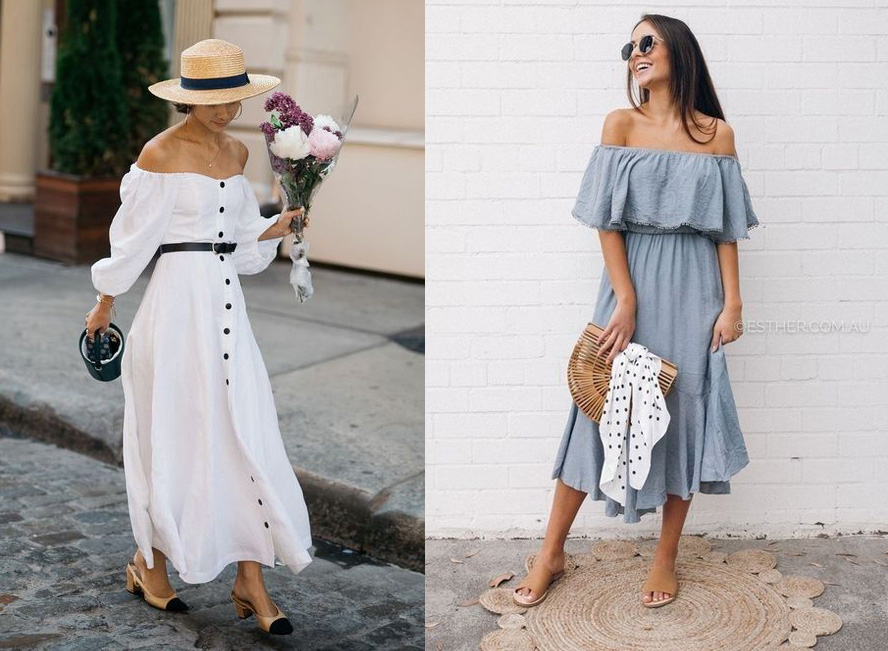 Off shoulder outfits deals