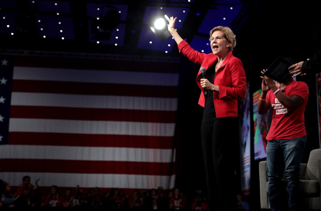 Elizabeth Warren Red and Black