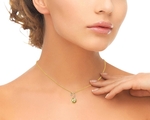 Golden South Sea Pearl & Diamond Ellis Pendant - Model Image